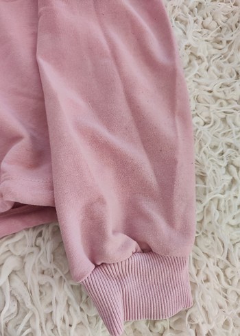 Pembe Mickey Mouse Baskılı Kapüşonlu Eşofman Takımı - Görsel 4