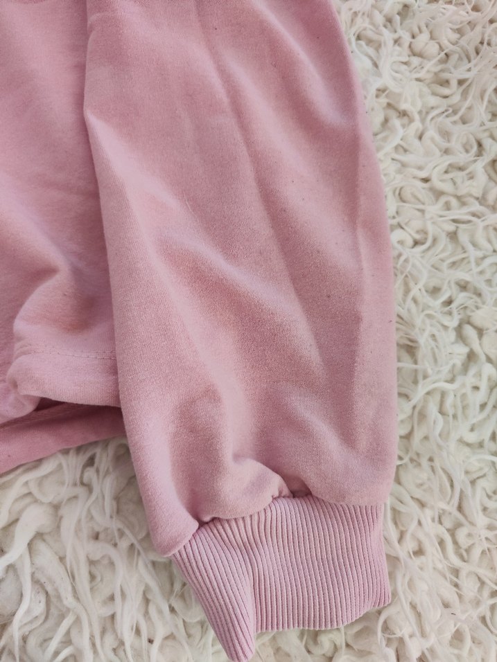 Pembe Mickey Mouse Baskılı Kapüşonlu Eşofman Takımı - Görsel 4