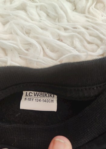 Siyah cocuk Bisiklet Yaka Sweatshirt - Görsel 3