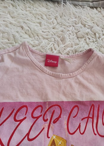 Kızlar için kısa kollu pembe baskılı pijama - Görsel 2