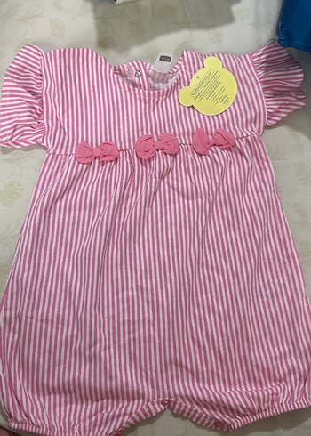 Pembe Fırfırlı Bebek Kız Tulum