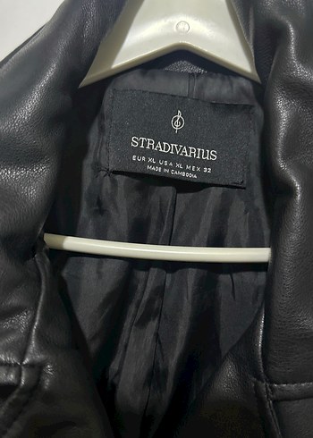 Kadın Siyah Deri Biker Ceket - Görsel 2