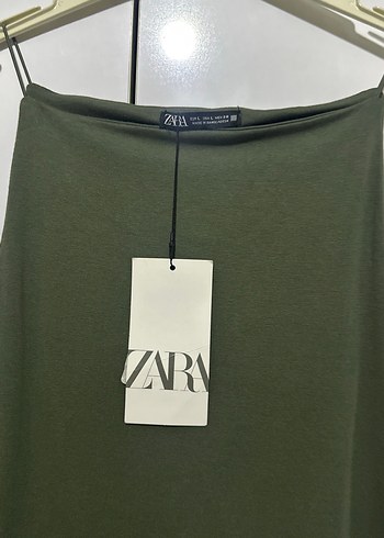 Zara Kolsuz Uzun Haki Elbise - Görsel 2