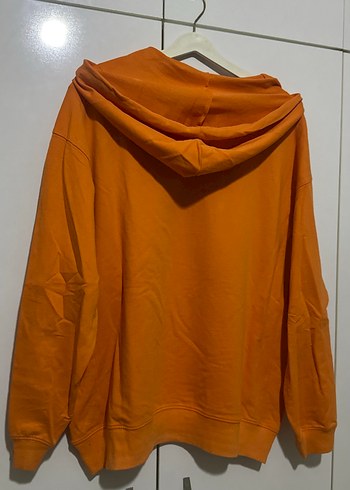 Turuncu Baskılı Kadın Sweatshirt - Görsel 4