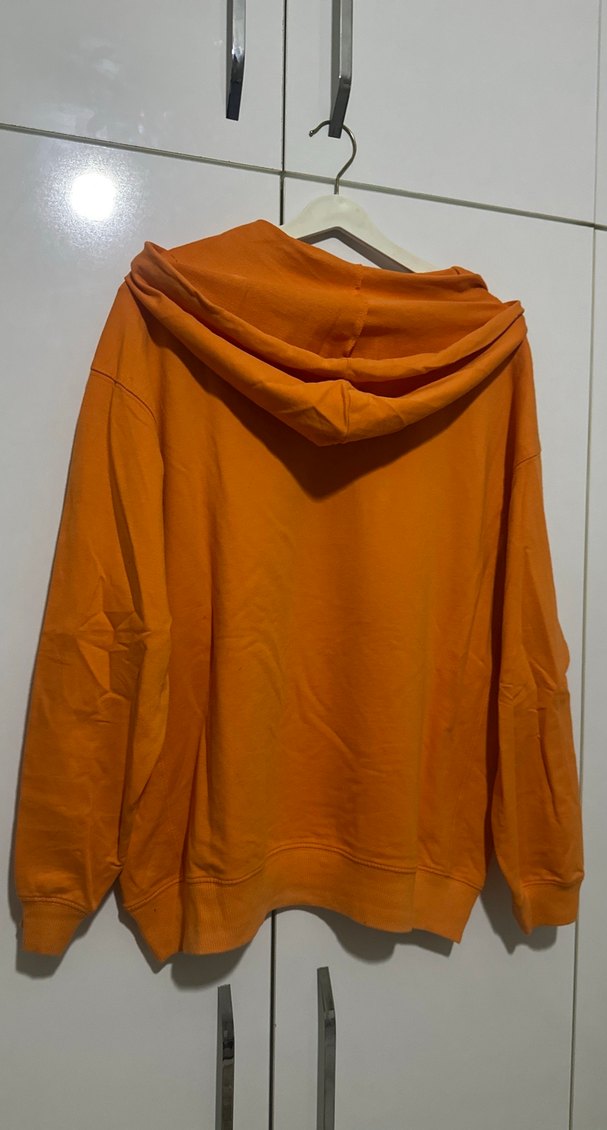 Turuncu Baskılı Kadın Sweatshirt - Görsel 4