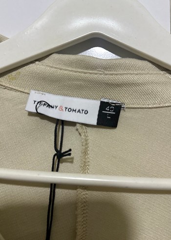 Bej Uzun Kollu Düğmeli Kadın Keten Gömlek elbise - Görsel 3