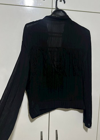 Siyah Fermuarlı Kadın Ceket - Görsel 6