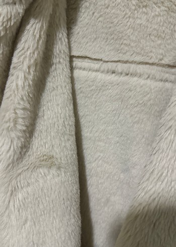 Kürklü Beyaz Deri Kadın Ceket - Görsel 6