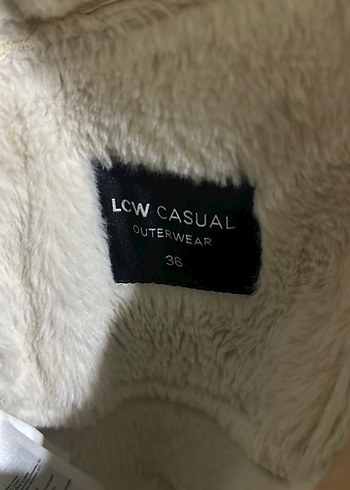 Kürklü Beyaz Deri Kadın Ceket - Görsel 4