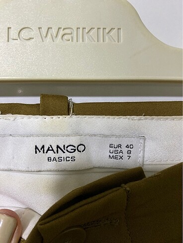 l Beden haki Renk Mango pantolon