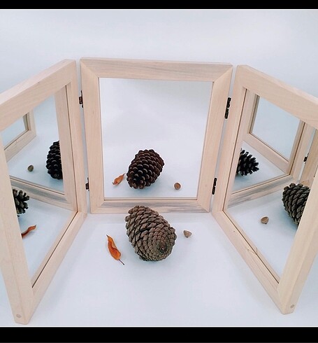 3 lü panel ayna montessori