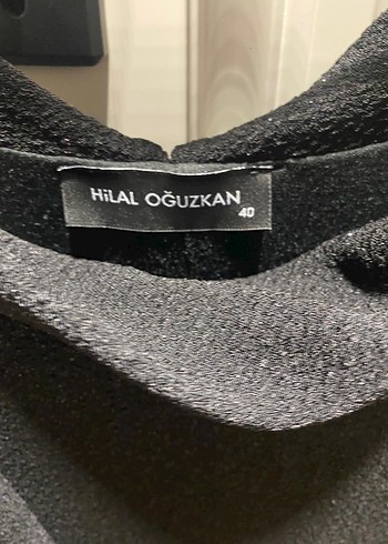 40 Beden Uzun Siyah Drapeli Kadın Elbise