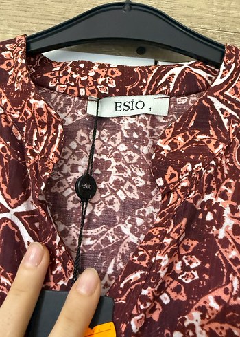 xl Beden bordo Renk Bordo Bohem Uzun Kollu Salaş Elbise