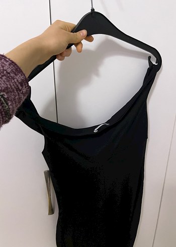 Zara Siyah, Drapeli, Straplez Kadın Tulum - Görsel 9