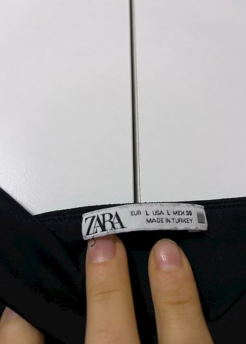 Zara Siyah, Drapeli, Straplez Kadın Tulum - Görsel 3