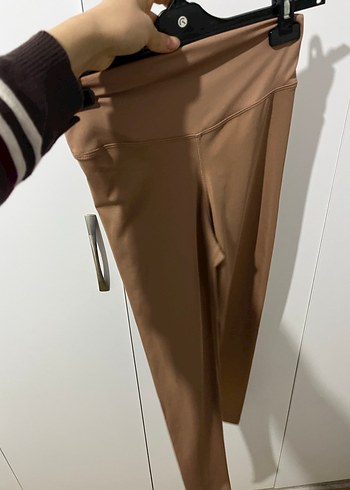 Kadın Bej Midi Tayt - Görsel 5