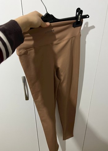Kadın Bej Midi Tayt - Görsel 6