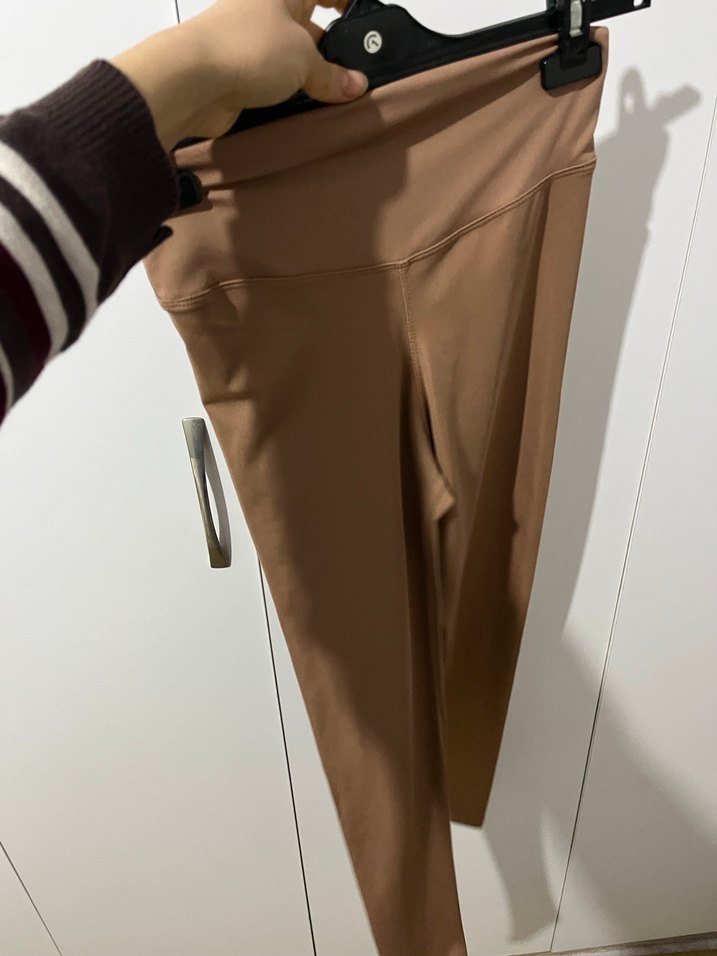 Kadın Bej Midi Tayt - Görsel 5