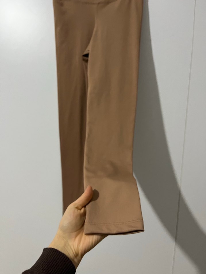 Kadın Bej Midi Tayt - Görsel 4