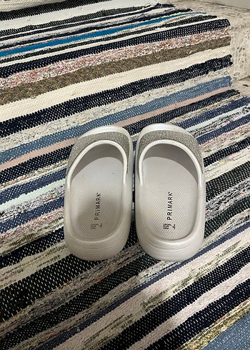 Simli Beyaz Platform Terlik - Görsel 3