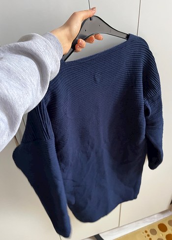 Düğmeli Lacivert Midi Kadın Hırka - Görsel 6