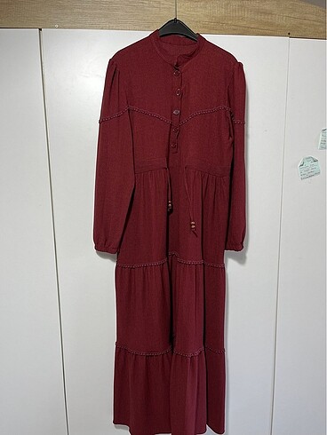 Bordo elbise