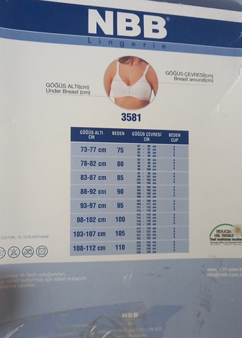 42 Beden NBB siyah Minimalist Mini Sütyen 85 no