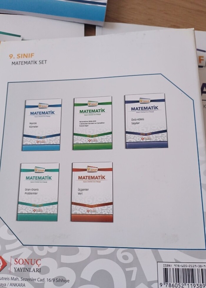 Sonuç Yayınları 9.sinif Matematik  - Görsel 4