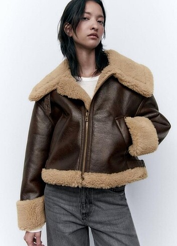 Zara astar detaylı kısa ceket 