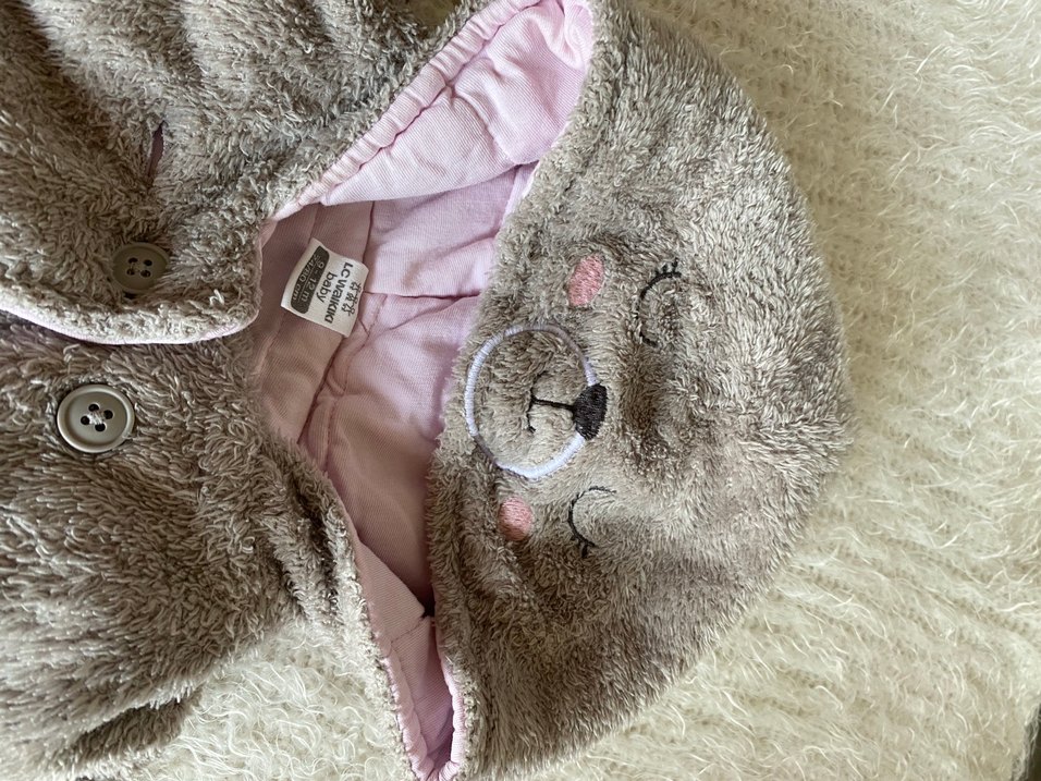 Kız Çocuk Gri Sıcak mont - Görsel 2