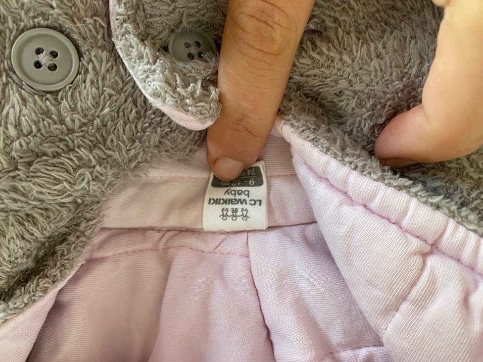 Kız Çocuk Gri Sıcak mont - Görsel 5