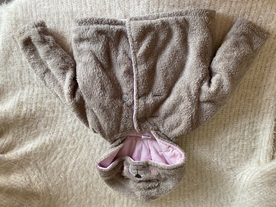 Kız Çocuk Gri Sıcak mont - Görsel 4