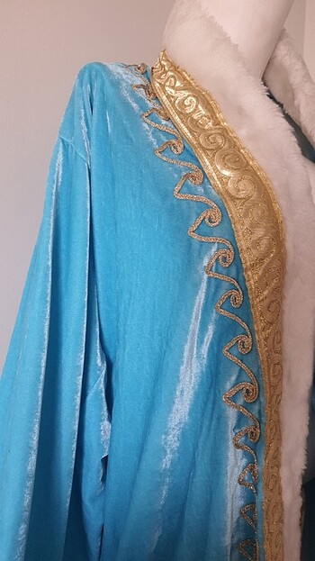 universal Beden Mavi padişah kaftani cosplay kostum 