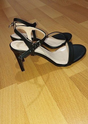 Diğer Siyah Minimalist Stiletto Topuklu Kadın Ayakkabı