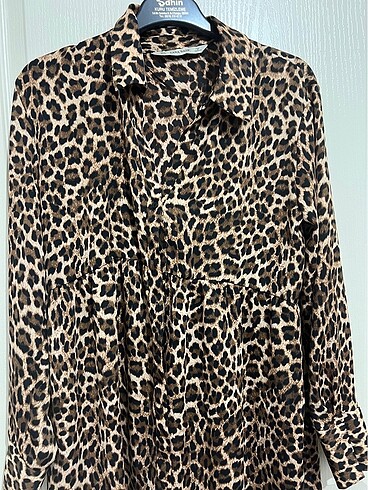 Zara Leopar Gömlek - Görsel 2