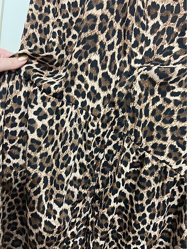 Zara Leopar Gömlek - Görsel 4