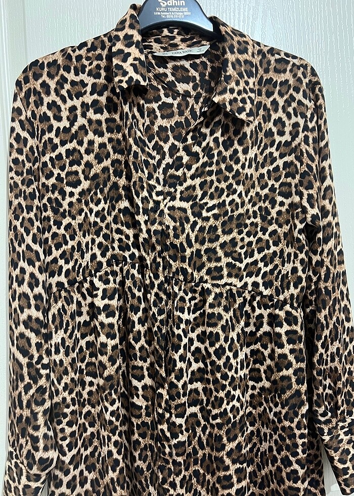 Zara Leopar Gömlek - Görsel 2