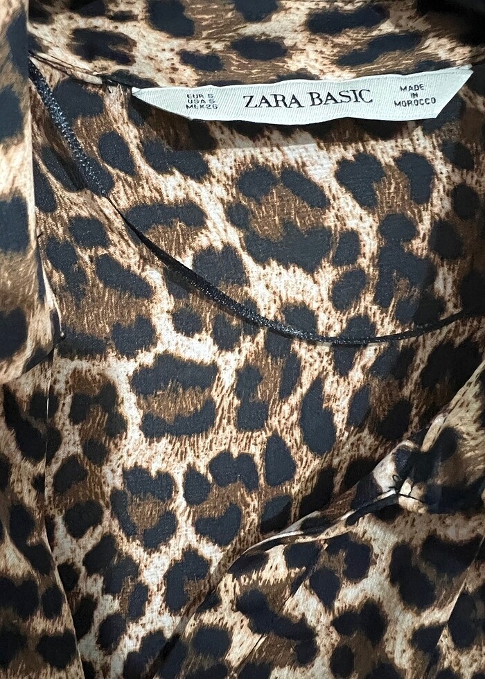 Zara Leopar Gömlek - Görsel 3