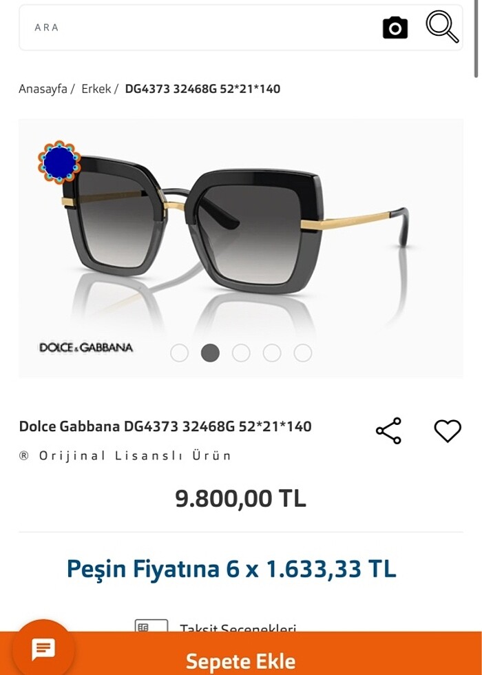 Dolce Gabbana Gözlük Siyah 4373 - Görsel 2