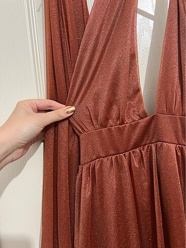 Abiye Nişan Yırtmaçlı Elbise - Görsel 8