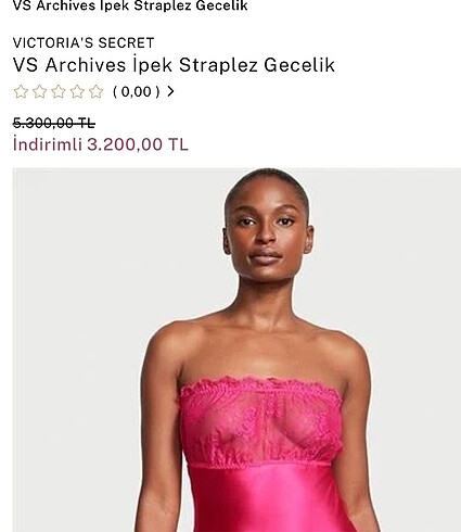 İpek Saten Victoria Secret Gecelik
