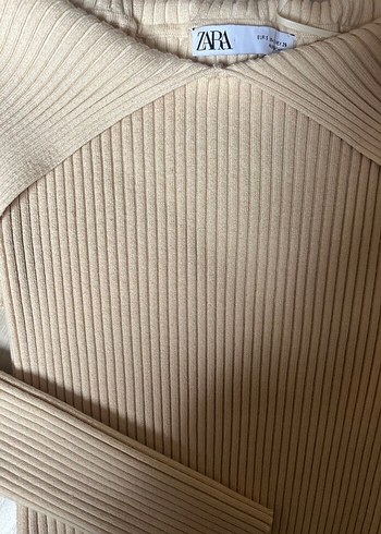 Zara kayık yaka şık bluz - Görsel 3