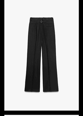 Zara siyah keten pantolon - Görsel 3