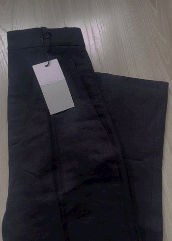 Zara siyah keten pantolon - Görsel 5