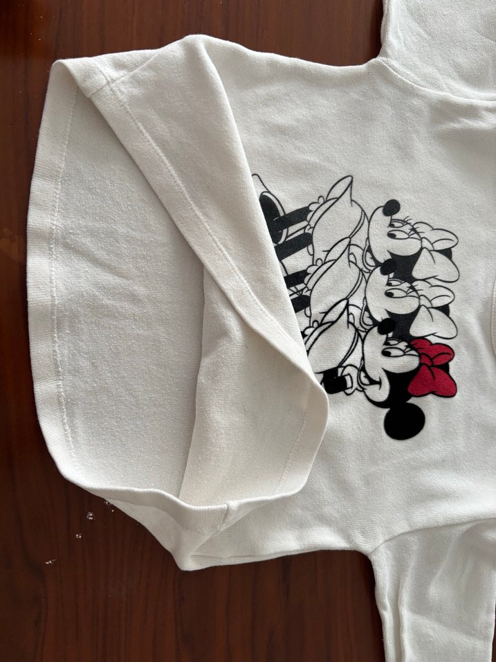 Kız Çocuk Beyaz Baskılı Sweatshirt - Görsel 4