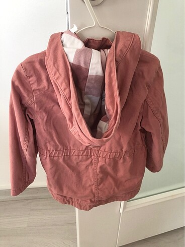 H&M 2-3 yaş Gül kurusu mont - Görsel 2