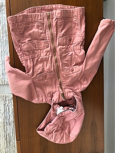 H&M 2-3 yaş Gül kurusu mont - Görsel 7