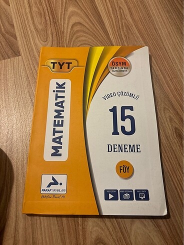 TYT MATEMATİK PARAF YAYINLARI DENEME
