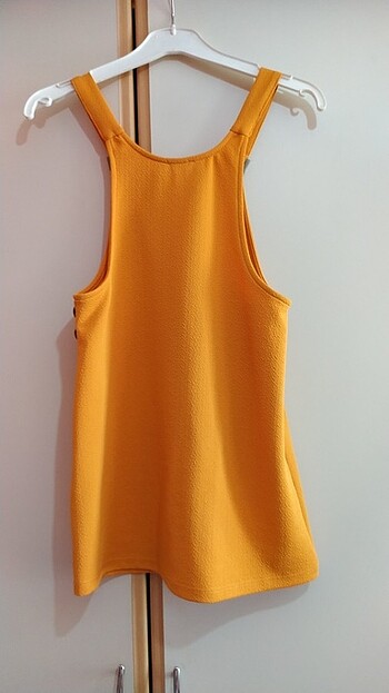 10 Yaş Beden turuncu Renk Koton tulum elbise