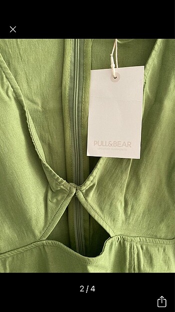 xs Beden Pull & Bear midi elbise